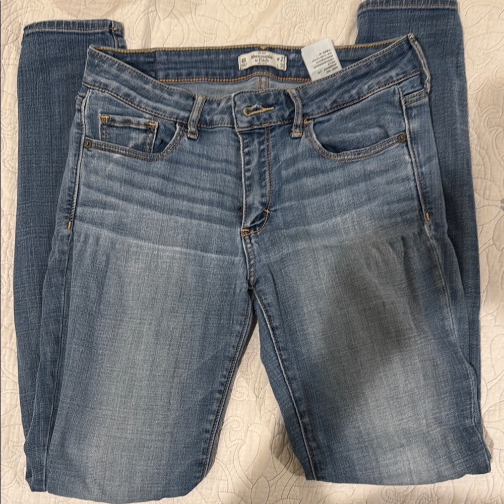 Abercrombie & Fitch Medium Blue Skinny Jeans